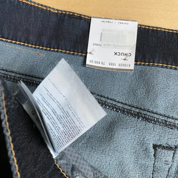 BRAX BNWT 50x34 Men's Jeans "Chuck" New Dark Denim - Picture 5 of 9